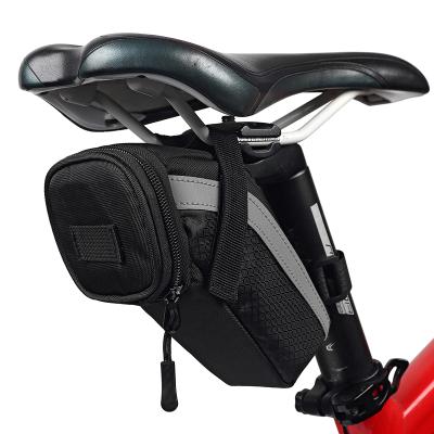 China Water Proof Portable Bicycle Saddle Bag Bike Storage Saddle Bag Seat Recycling Road Recycling Bag for sale