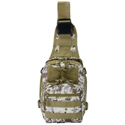 China Waterproof Molle Tactical Shoulder Sling Bag Chest Pack Military Shoulder Sling Bag With Logo Customized Flag Patch for sale