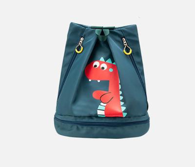 China Waterproof Wet Dry Bag Separate Backpack Cartoon Swimming Bag For Beach for sale