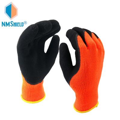 China NMSHIELD 7 Gauge Flexible Sponge Rubber Acrylic Palm Coated Hand Work Gloves For Winter for sale