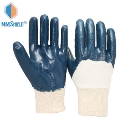 China NMSHIELD Oil Resistant Nitrile Hand Labor Working Gloves Nitrile Oil for sale