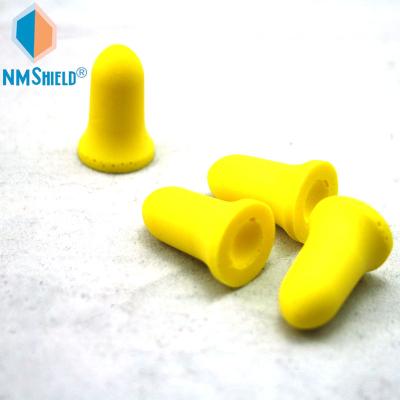 China NMSHIELD NRR32db ODM/OEM Comfortable Industrial PU Foam Soft Bullet Ear Plug For Noise Reduce With Customized Package for sale