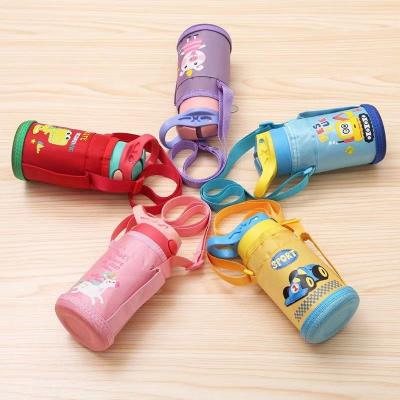 China Stainless Steel Vacuum Thermos Kids Disposable Insulated Tumbler Cup With Straw for sale