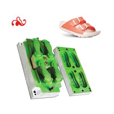 China Custom Injection EVA Slipper Mold Competitive Price Double Cavity EVA Sandal Injection Mold High Precision Die Casting Mold Manufacturer for sale