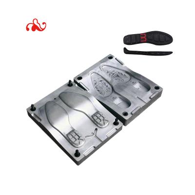 China Mold For Outsole Injection Rubber Outsole Mold With Plate For Automatic Machine Making Shoe Sole for sale