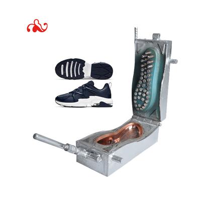 China Newest Professional Factory Cheap Price PU Sole Copper Molds Tpr Material Die Lady Men Casual Sports Aluminum Manufacturing for sale