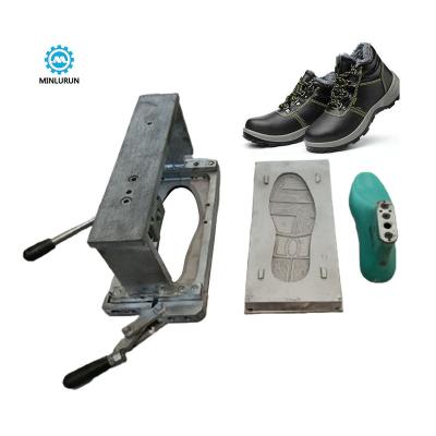 China OEM Aluminum Service Factory China Outdoor Safety Shoes Making Mold PU Dip Injection 2 Molds 1Pair Shoe Molds for sale