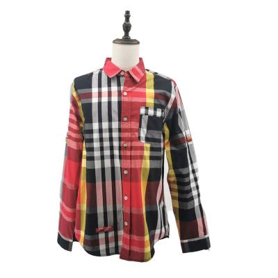 China New Breathable In Spring and Autumn Casual Plaid Shirt Coat Men's Summer Cotton Long-sleeved Shirt Men's Loose Trend Custom for sale