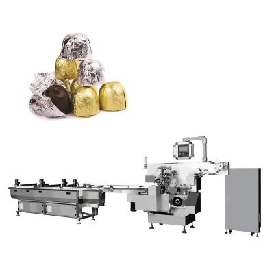 China Food Aluminum Foil Candy Cookie Wrapping Packaging Machine For Chocolate Bars for sale