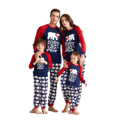 China 2021 Adult Family Women Kids Christmas Pajamas Children Custom Printing QUICK DRY Sleepwear Xmas Pajamas for sale