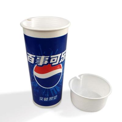 China Food Single Wall Plastic Steak Fried Chicken Snack Tray Cup for sale