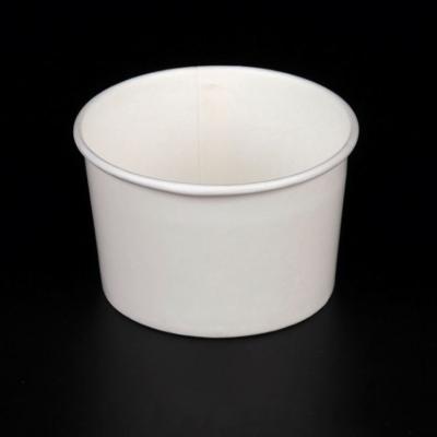 China Single Wall 1Oz To 38Oz Disposable Yogurt Ice Cream Bowl Or Paper Cup for sale