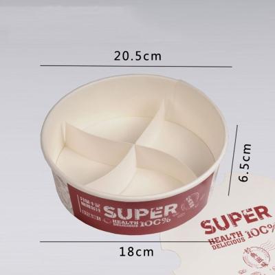 China Disposable Single Wall Food Grade Take Out Round 12Oz Kraft Paper Soup Bowl With Paper Lid for sale