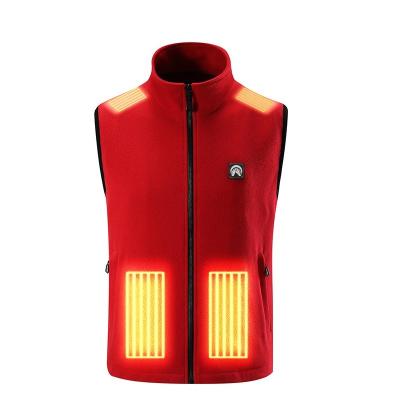 China Men's Heated Vest Meinuanshu Men's Anti-Wrinkle Vest Cotton Lightweight Electric Custom Battery Vest With Battery Pack For Winter for sale