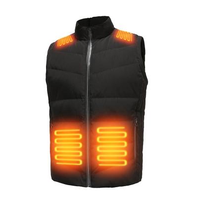 China Lightweight Electric Heating Heated Vest Anti-wrinkle Meinuanshu Winter Men's Stripper Vest Cotton Custom Battery Vest With Battery Pack for sale