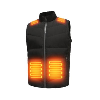 China Anti-Wrinkle Hot Sale Winter Warm Men's Cotton Vest USB Electric Heating Smart Battery Heated Vest Sleeveless Jacket For Unisex for sale