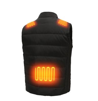 China Meinuanshu Anti-wrinkle USB Rechargeable Heated Cotton Vest Winter Electric Men's Thermal Stripper Vest Jackets and Vests for sale