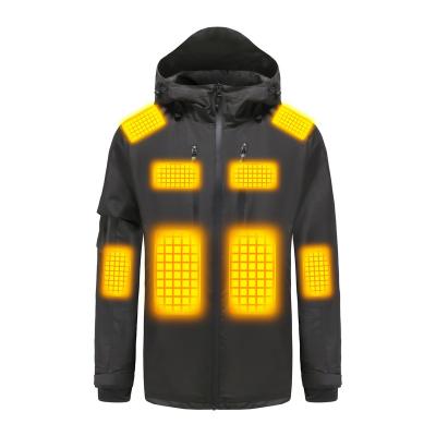 China Meinuanshu QUICK DRY In Stock Waterproof High Visibility Mens Waterproof Heating Shirt Winter OEM Rain USB Battery Heated Jacket For Women à venda