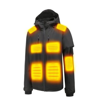 China 2023 Fashion QUICK DRY IN OEM Running Rainproof Recreation Heating Shirt Winter USB Windproof Battery Heated Jacket For Women à venda