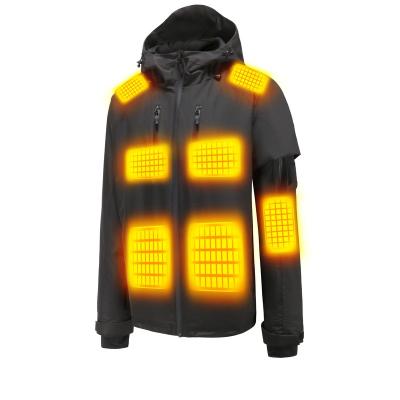 China 2023 Graphene Coat Waterproof Heated Jacket OEM USB QUICK DRY Trendy Windproof Electric Heating Thermal Jackets For Women Te koop