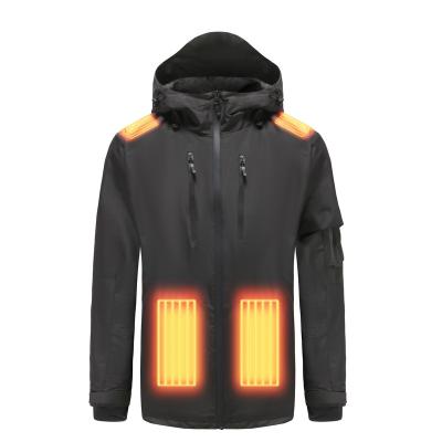 China Meinuanshu Waterproof Outdoor Winter Heating Shirt Electric Visibility Men Tops Branded Rainproof USB Battery Heated Jacket Te koop