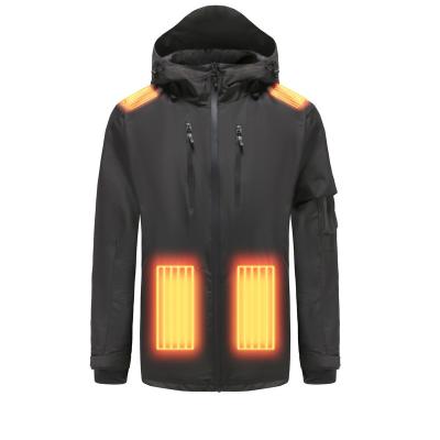 China Meinuanshu 2023 Waterproof Heated Jacket Graphene Battery Waterproof Outdoor Hard Quick Dry Heated Jacket For Men zu verkaufen