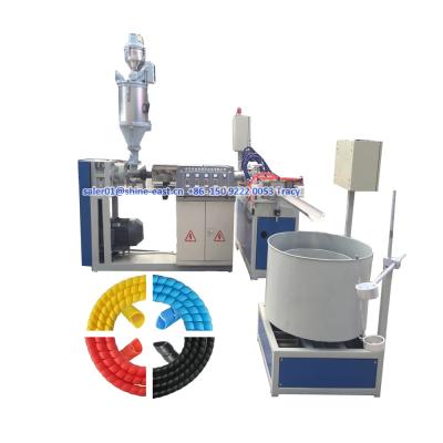 China PIPE Spiral Hose Wrapping Hose Sleeve Production Line Manufacturer for sale