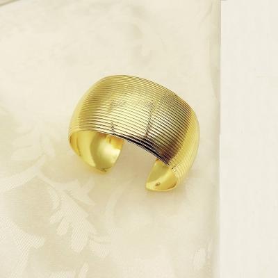 China Wholesale Cheap Viable Hotel Restaurant Metal Napkin Ring Round Open Napkin Buckle Screw Net Napkin Buckle HWM80 for sale