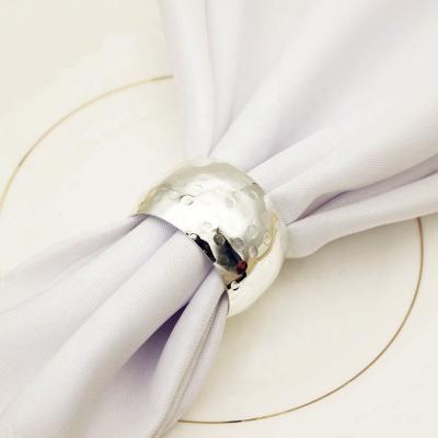 China Hangwei Round Round Napkin Rings Metal Napkin Napkin Holder For Wedding Party Dinner Table Decoration HWM73 for sale