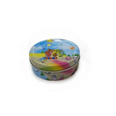 China Factory Recyclable Wholesale Round Tin Box With Custom Printing for sale