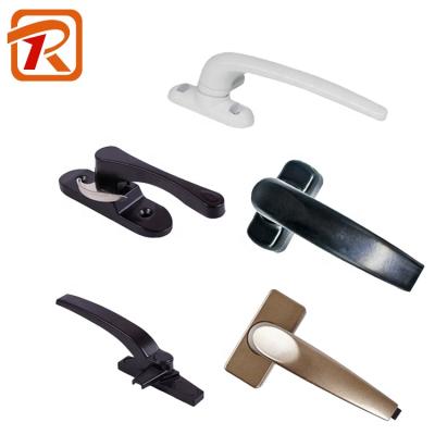 China Easy Installation Handle Door Lock Set Lever Handle Aluminum Zinc Alloy Sliding Door Window Handle Lock for sale