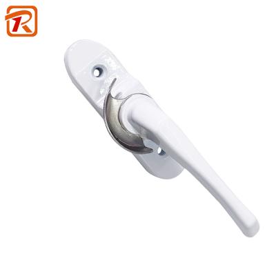 China Modern Zinc Alloy One Way Crescent Lock Sliding Window Lock Long White Leg for sale