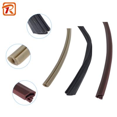 China Use for Aluminum Window EPDM Extrusions Seal Rubber Strip and PVC Window Hard Trim Door Sealing Rubber Strip for sale