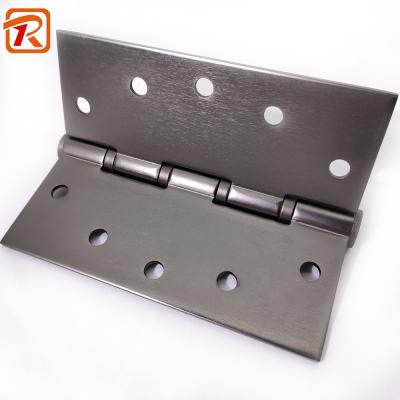 China Modern Finish Matte Black Ball Bearing Hinge 304 4BB Stainless Steel No Noise Cabinet Hinge Door for sale