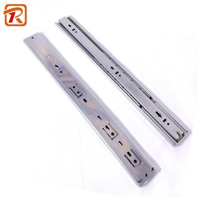 China Modern Stainless Steel Soft Narrow Telescopic Ball Drawer Full Glide Extension Rolling Rails for sale