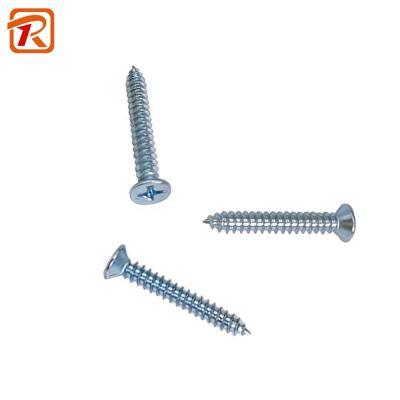 China Blue White Zinc Plating Chipboard Pan Self Tapping Chipboard Screws for sale