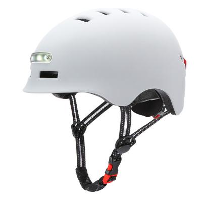 China 2020 ABS LED Samrt Helmet Open Face Bicycle / Scooter Helmet With Warning Light for sale