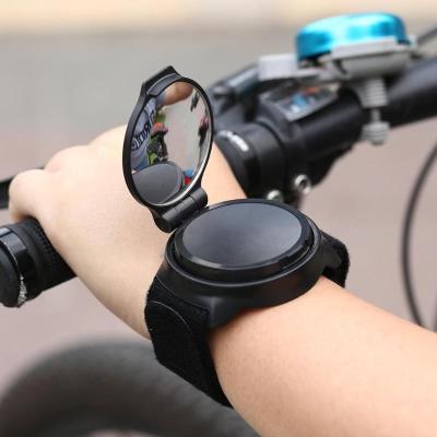 China 360 Degree Rotate Wrist Strap Rear View Bike Mirror 360 Degree Rotate MTB Arm Wrist Rear View Mirror For Bicycle Cycling Accessories for sale