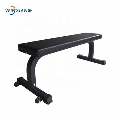 China Fitness Equipment Chest Dumbbell Workout Flat Weight Bench With Wheels for sale