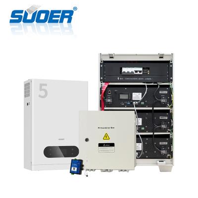 China Split type SUOER wholesale 5kw 10kw home energy storage system with LiFePO4 for sale