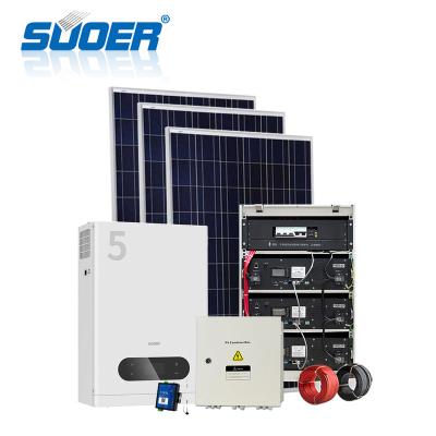 China Home Home solar mounting system 230VDC 50Hz 5kw 10kw off grid solar power system price for sale