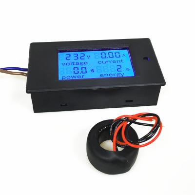 China AC Meter Single Phase 220V 100A 4in1 KWH Digital Electronic Voltmeter Energy Meter PZEM-061 PZEM-061 for sale