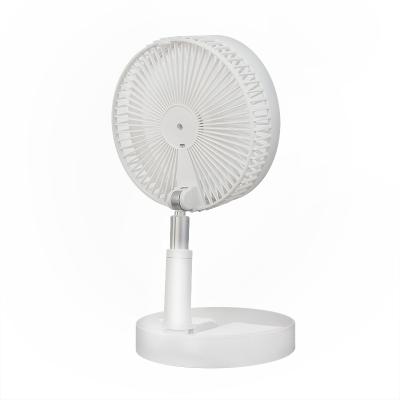 China Adjustable Height DC Mini Fans 3600mAh Portable Fan Rechargeable Folding Easy Carrying And Telescopic USB Main Built-in Battery Fan for sale