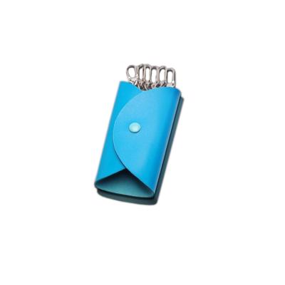 China Fashion leather key case with 6 key rings for sale