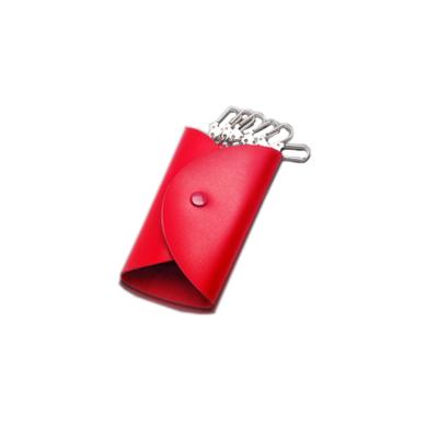 China Red Key Lady Slot Leather Case with 6 Key Rings for sale