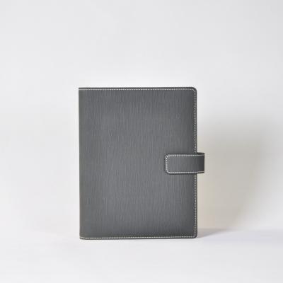 China 2023/2024 Luxury Leather PU A5 Loose Leaf Hardcover Folder for sale