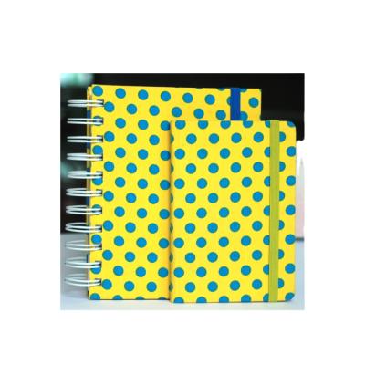 China 2022 Canvas Cover Spiral Notebook Custom Spiral Diary Printing for sale