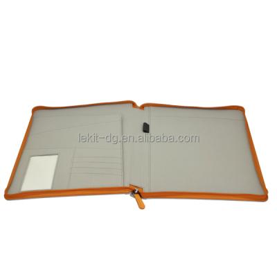 China Canvas paint logo is welcome canvas paint folder with zipper and penloop for sale