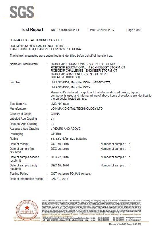 CE - Guangzhou Joinmax Digital Technology Ltd.