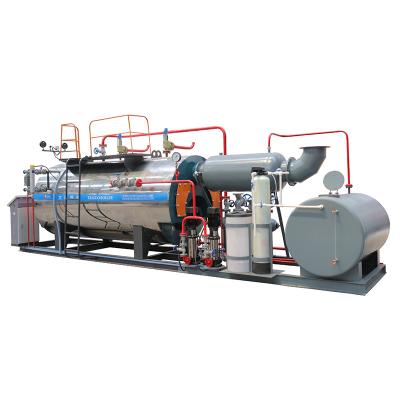 China Full Automatic Horizontal Fuel Gas Diesel Steam Boiler For Food Factory for sale